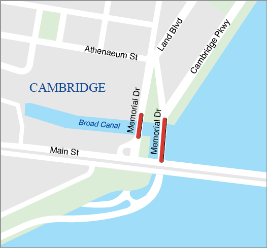 CAMBRIDGE: BRIDGE REPLACEMENT, FIRST STREET BRIDGE AND LAND BOULEVARD BRIDGE/BROAD CANAL BRIDGE CAMBRIDGE: BRIDGE REPLACEMENT, FIRST STREET BRIDGE AND LAND BOULEVARD BRIDGE/BROAD CANAL BRIDGE